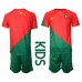 Portugal Barnkläder Hemma matchtröja till baby VM 2022 Kortärmad (+ Korta byxor) Billigt